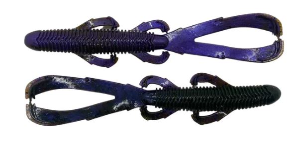 Googan Trench Hawg - Green Pumpkin Purple