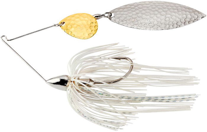 War Eagle Spinnerbait Hammerede Nikel Frame TW - NTH01S White Silver 
