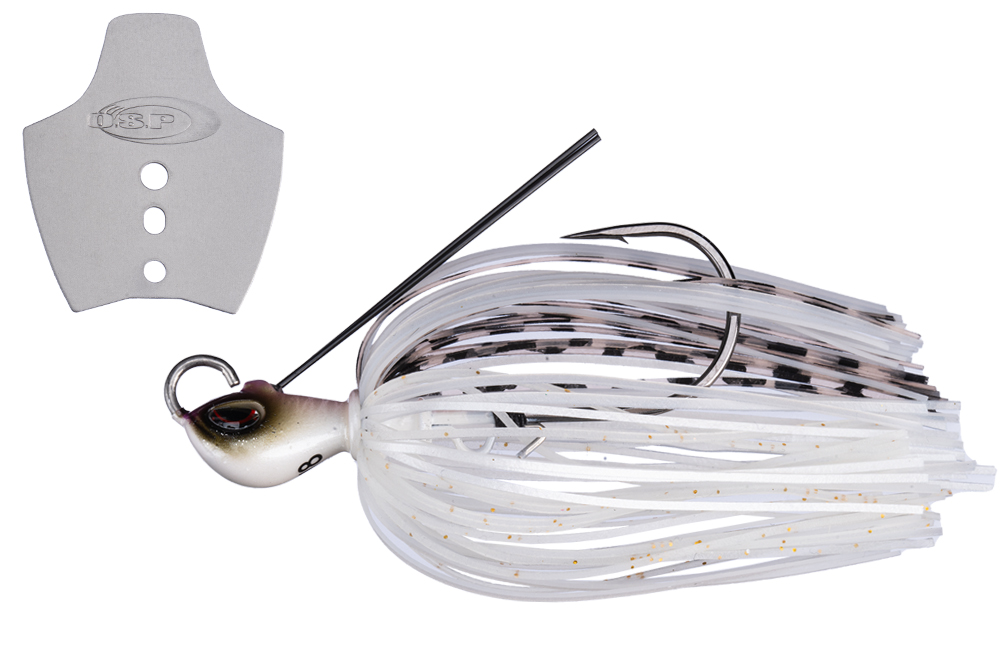 OSP Chatterbait Metal Blade Jig - BJ50 Vivid Pearl White