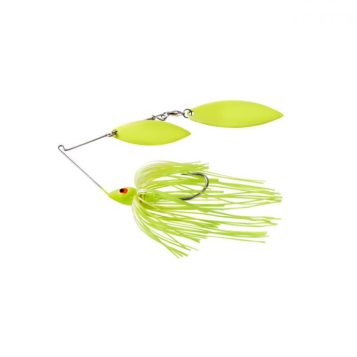 War Eagle Spinnerbait Painted Head w/ Painted DW Chartreuse