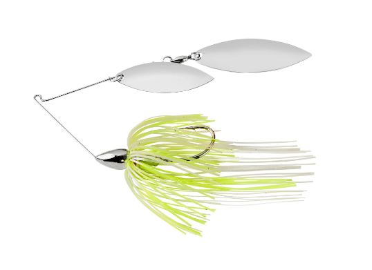 War Eagle Spinnerbait Nickel Frame DW - NW45 White Chartreuse Pearl