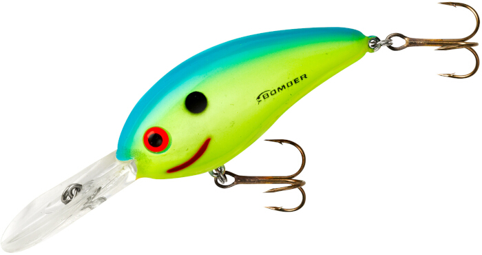 Crankbait Bomber Fat Free Shad Jr. - CHBL Chartreuse Blue