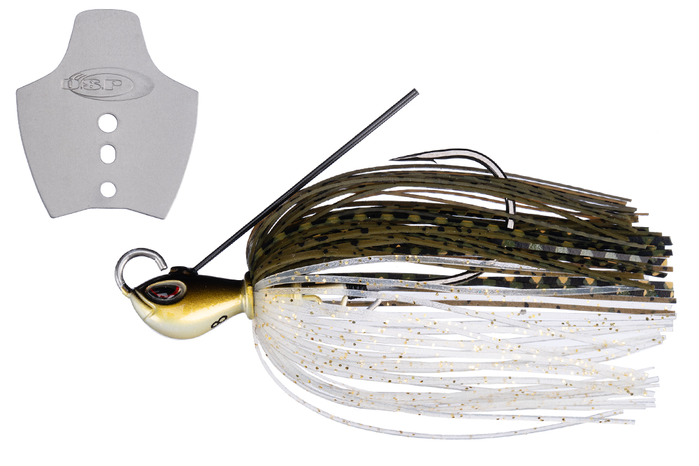 OSP Chatterbait Metal Blade Jig - BJ55 Green Pumpkin Shad