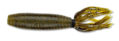 Gary Yamamoto Fat Ika - 297 Green Pumpkim w/ lg Black flk