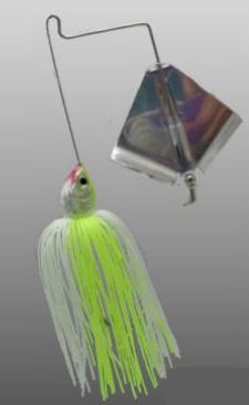 Baitsfishing Buzzbait Chrome - White Chartreuse