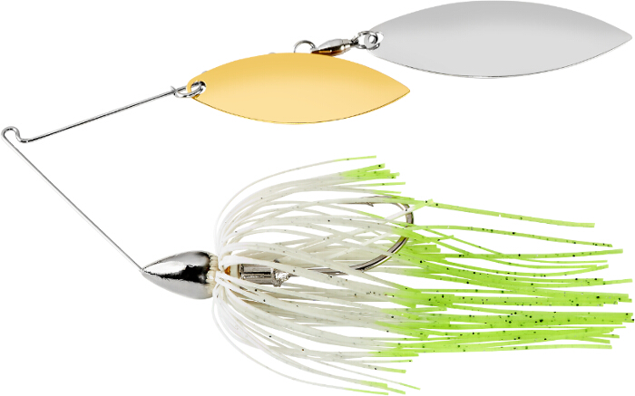 War Eagle Spinnerbait Nickel Frame DW - NW25 Hot White Shad