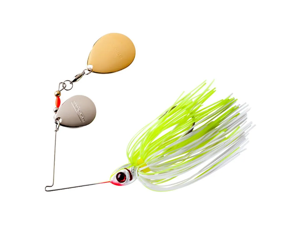 Spinnerbait Booyah Blade Double Colorado - 616 White Chartreuse
