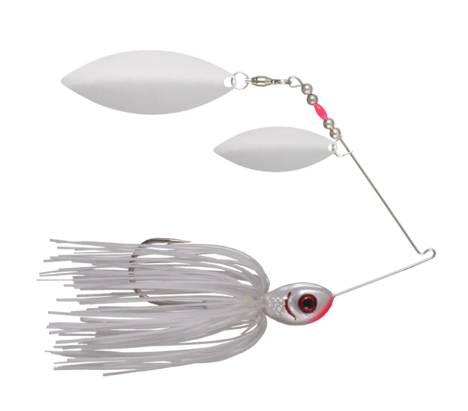 Spinnerbait Booyah Glow Blade Double Willow - 615 Snow White