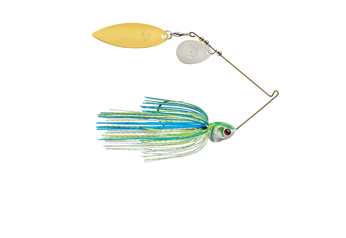 Spinnerbait Booyah Covert Colorado Willow - NGT730 Wht Chart Blue - Col/Wil Nkl/Gld