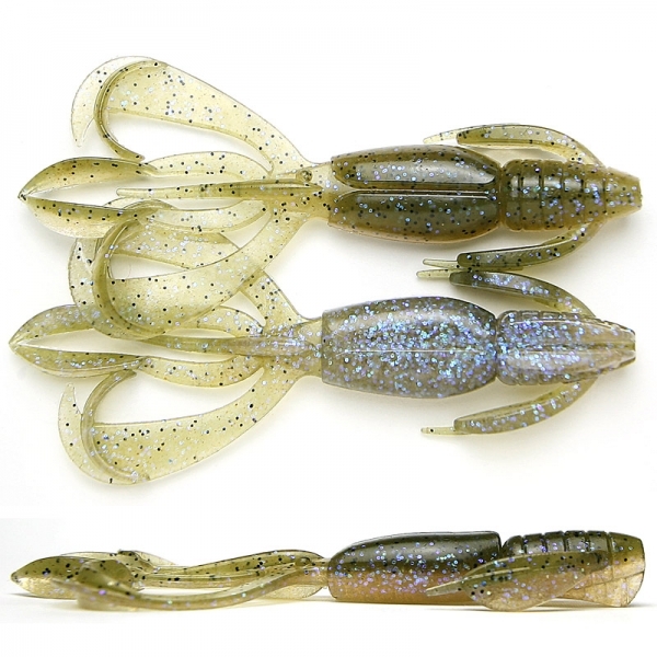 Amostra crazy flapper  Electric Green Craw 464