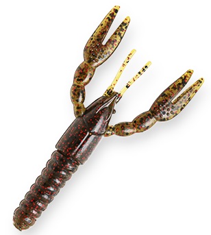 Amostra Punch craw Z 4´´97 Green Pumpkin/red