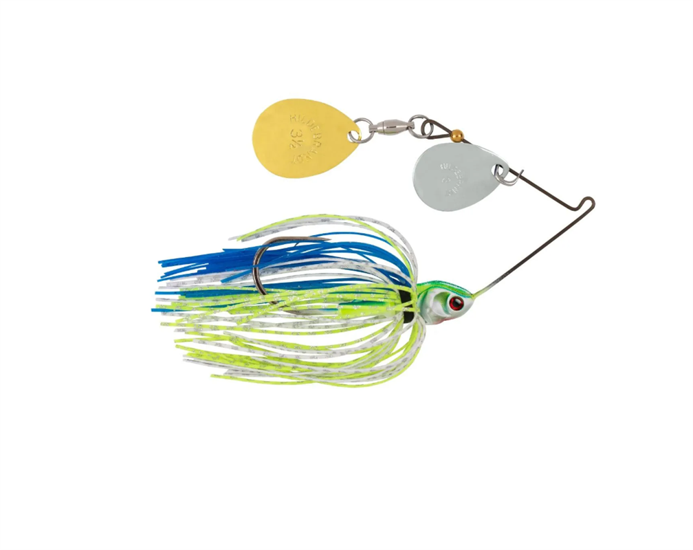 Spinnerbait Booyah Covert Finesse Double Colorado - NGC730 Wht Chart Blue - DBL Colorado Nkl/Gld