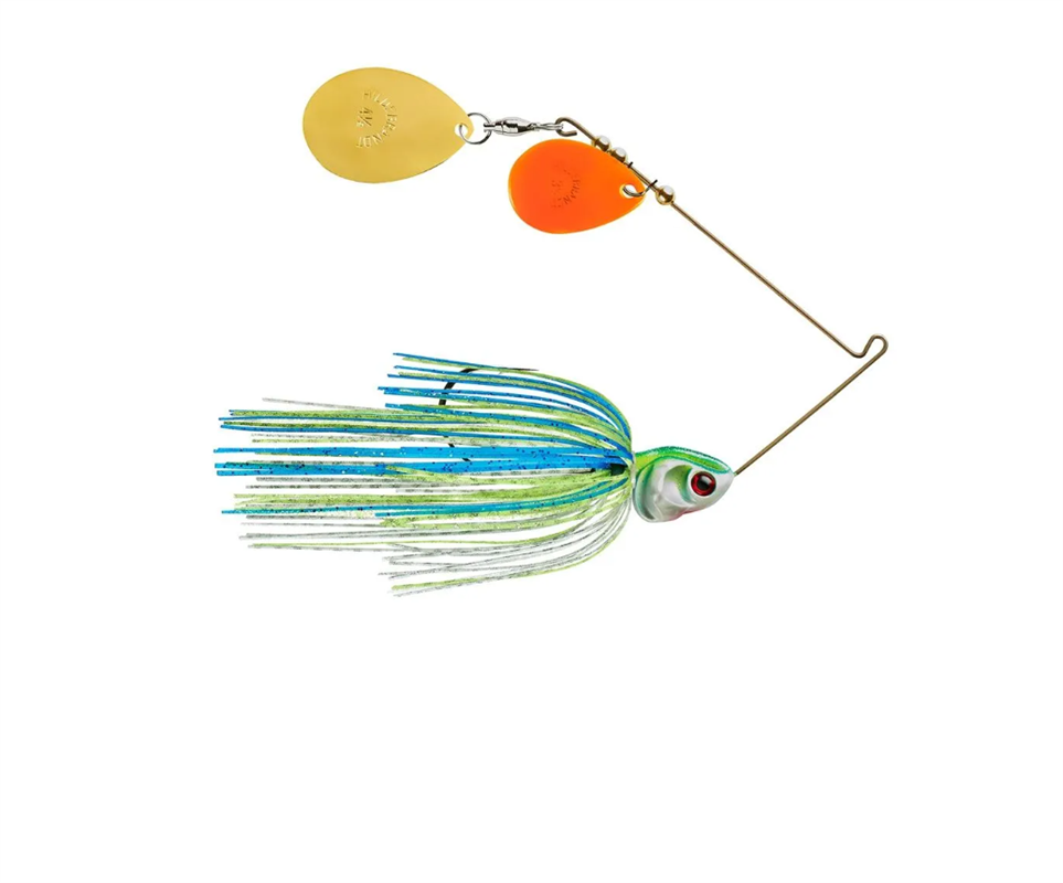 Spinnerbait Booyah Covert Double Colorado - OGC730 Wht Chart Blue - DBL Colorado Orange/Gold