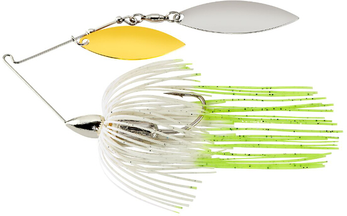 War Eagle Spinnerbait Screamin Eagle Nickel Frame DW - SENW25 Hot White Shad