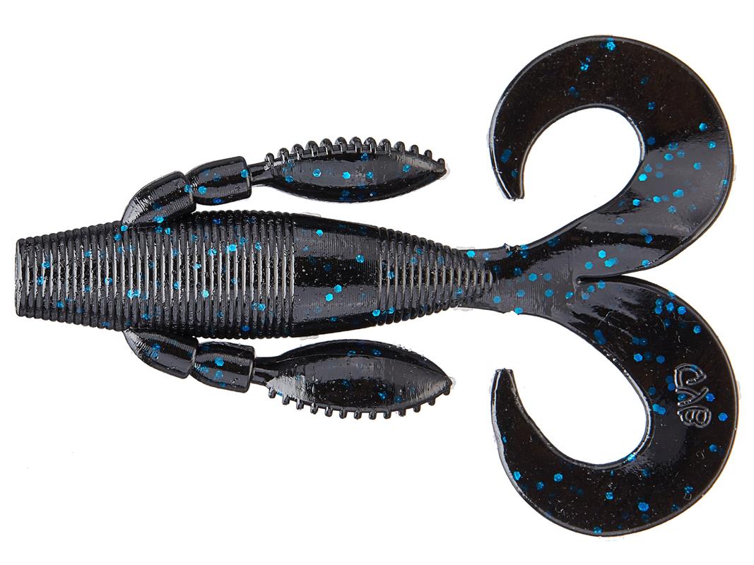 Gary Yamamoto Mermaid 021 Black w/ LG Blue Flake
